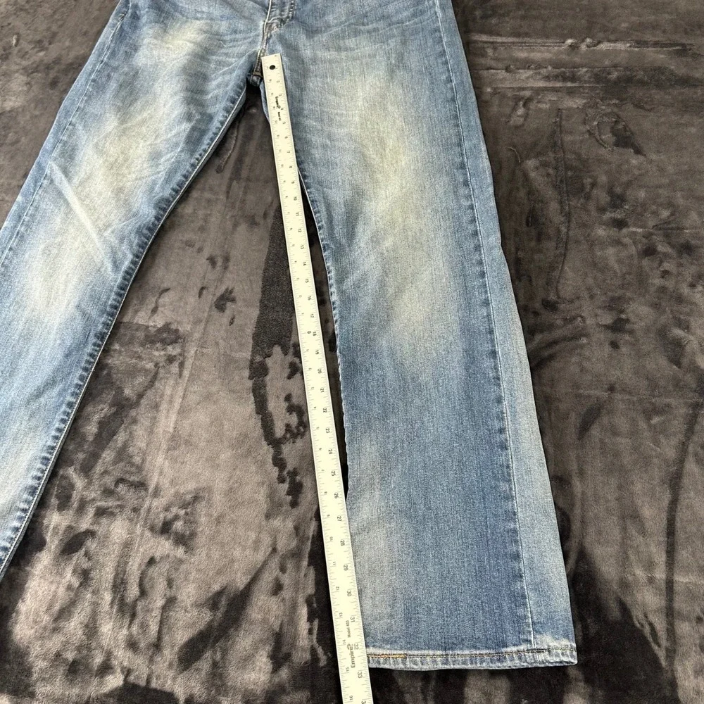 Levi's 504 Regular Straight Jeans Mens 36x34 Blue Medium Wash Denim